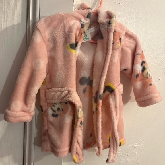 Disney Minnie Mouse Pink Kids Robe - Picture 3 of 5